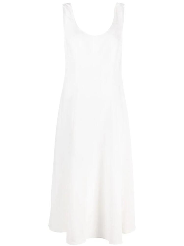 Vince scoop-neck midi dress - White Cover