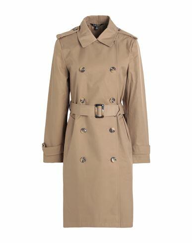 Lauren Ralph Lauren Water-repellent Belted Trench Coat Woman Overcoat & Trench Coat Khaki Cotton, Polyester Cover