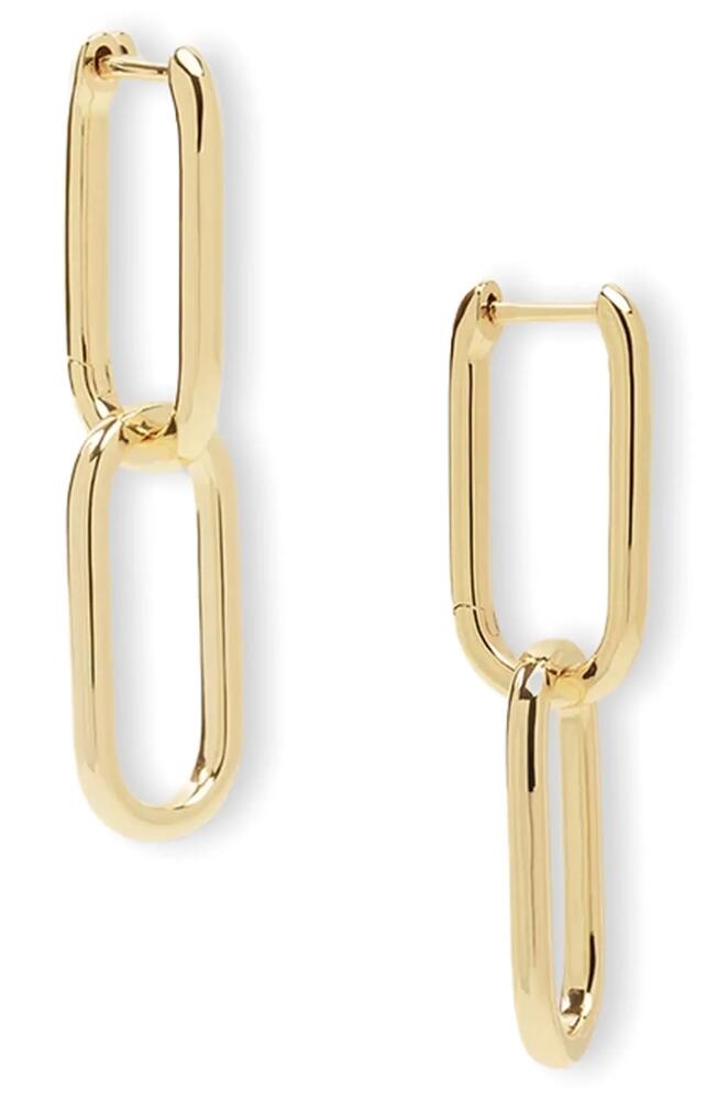 Melinda Maria Carrie Chain Convertible Drop Hoop Earrings in Gold Cover