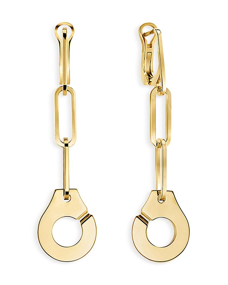 Dihn Van 18K Yellow Gold Menottes Link Drop Earrings Cover