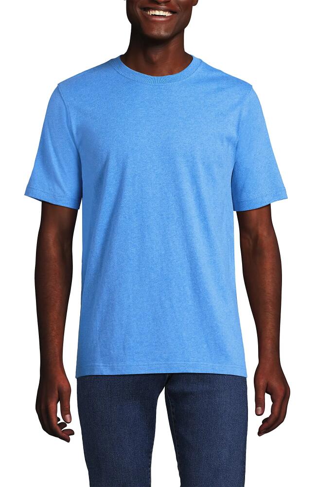 Lands' End Super-T Short Sleeve T-Shirt in Bermuda Blue Heather Cover