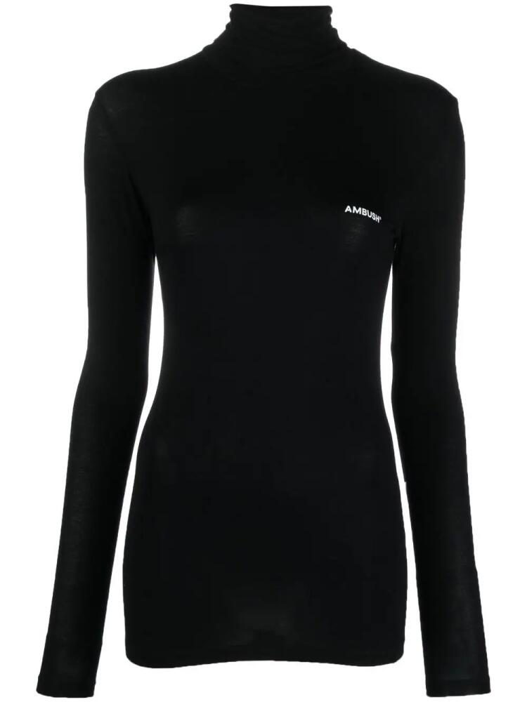 AMBUSH funnel neck long-sleeve T-shirt - Black Cover