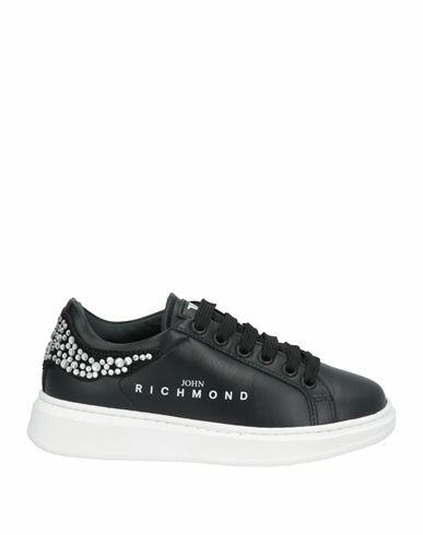 John Richmond Woman Sneakers Black Calfskin Cover