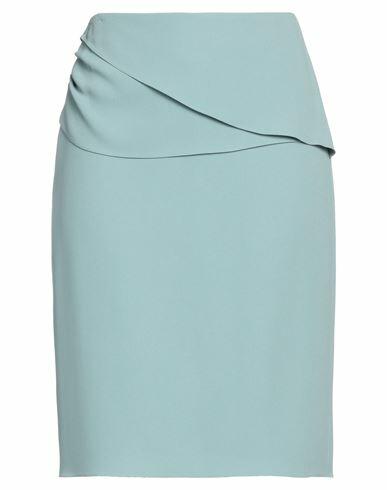 Emporio Armani Woman Mini skirt Sky blue Viscose, Acetate, Elastane Cover