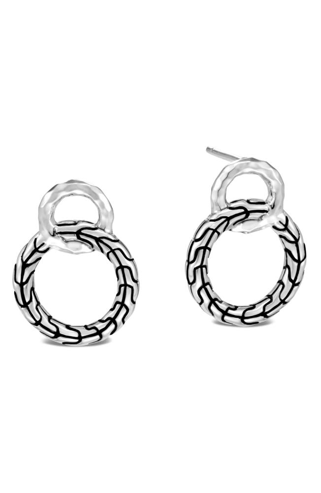 John Hardy Classic Chain Hammered Sterling Silver Earrings in White Cover