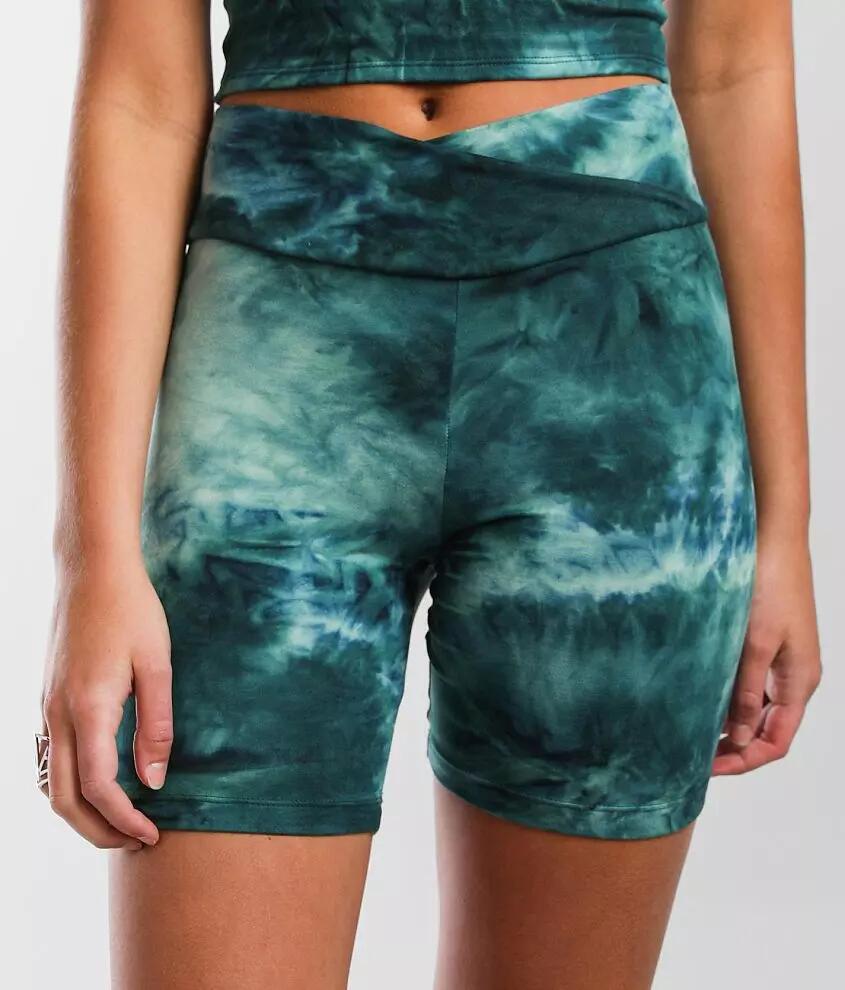 FITZ + EDDI Tie-Dye Stretch Biker Short Cover