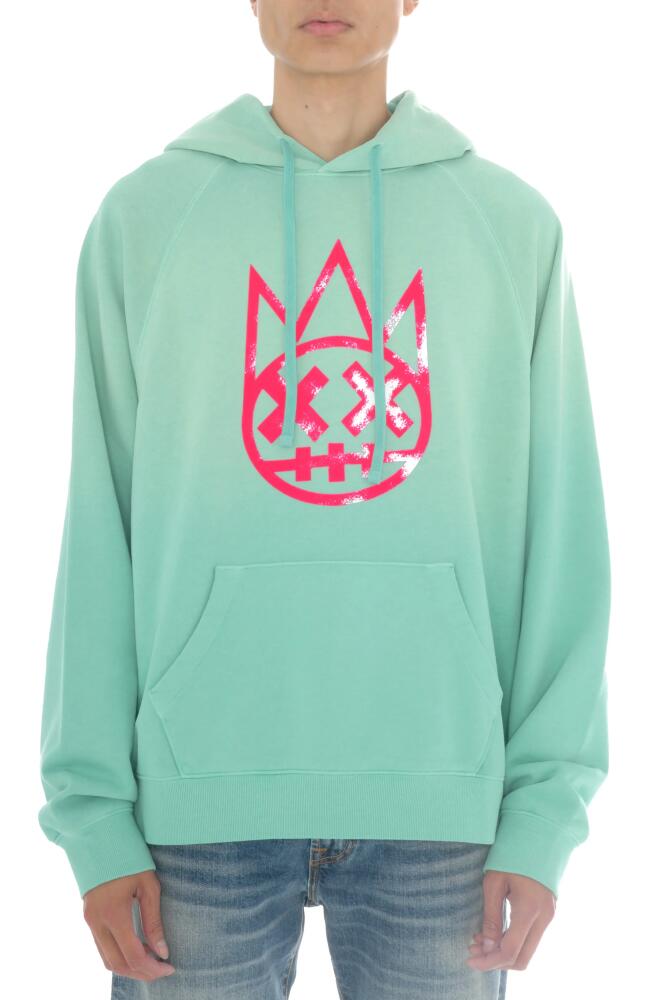 Cult of Individuality Shimuchan Flocked Logo Graphic Hoodie in Vintage Mint Cover