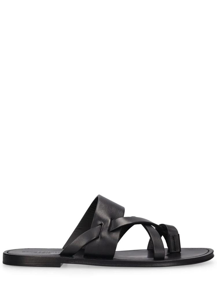 SAINT LAURENT Culver Leather Sandals Cover