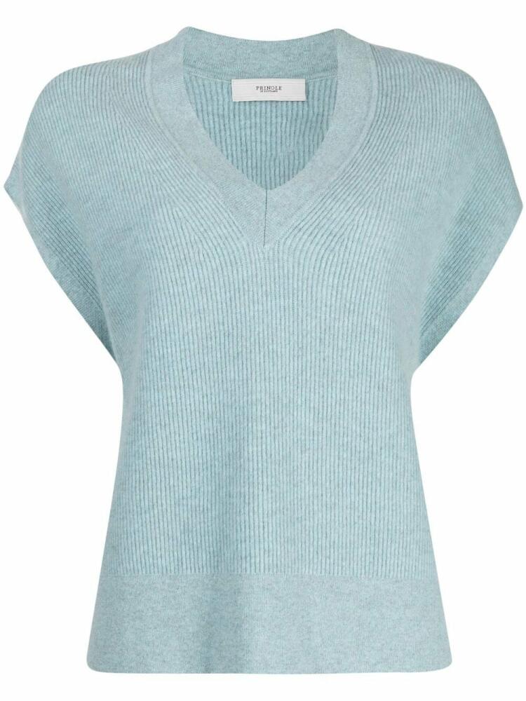 Pringle of Scotland ribbed-knit jumper - Blue Cover