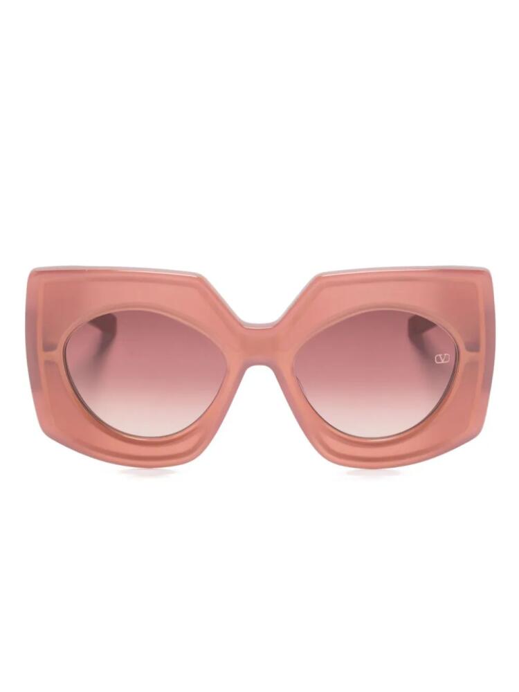 Valentino Eyewear oversize-frame sunglasses - Pink Cover