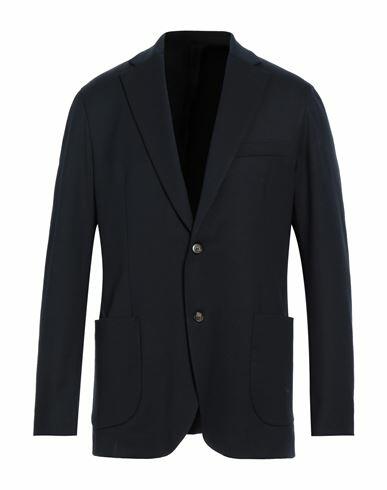 Cruna Man Blazer Navy blue Polyester, Virgin Wool, Elastane Cover