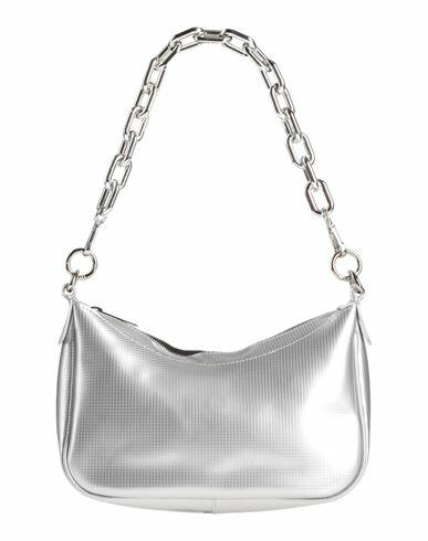 Gum Design Woman Shoulder bag Silver Recycled PVC Cover