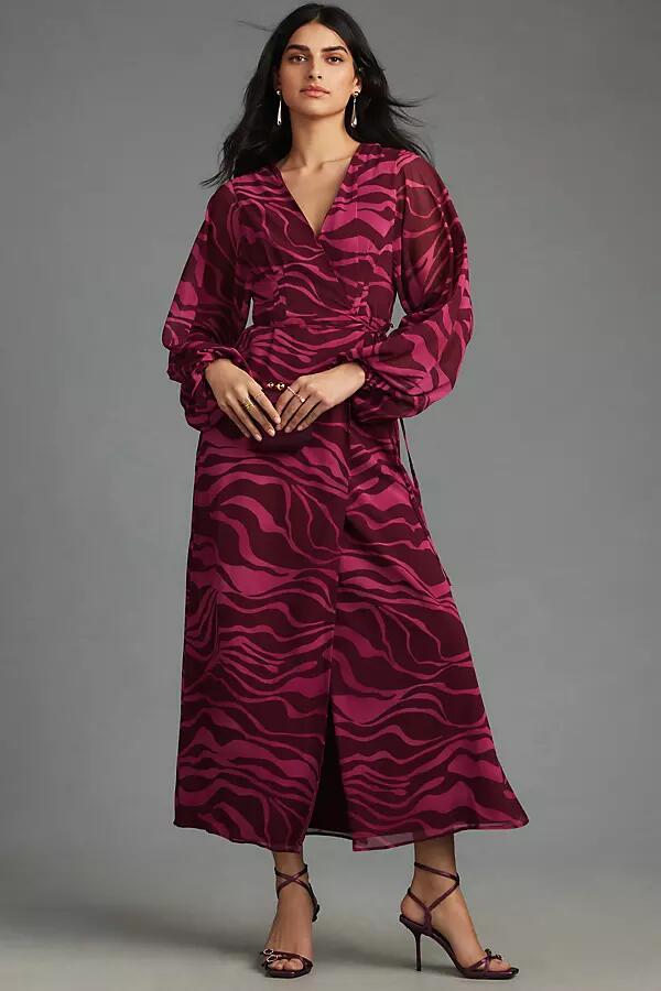 Hutch Wade V-Neck Wrap Maxi Dress Cover