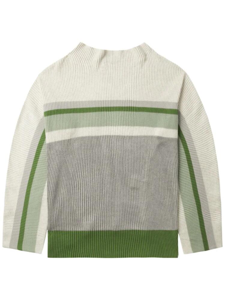 Kiko Kostadinov stripe-detailing jumper - Neutrals Cover