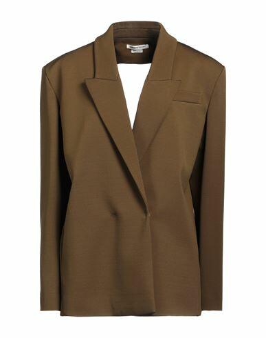 Alessandro Vigilante Woman Blazer Military green Viscose, Polyamide, Elastane Cover