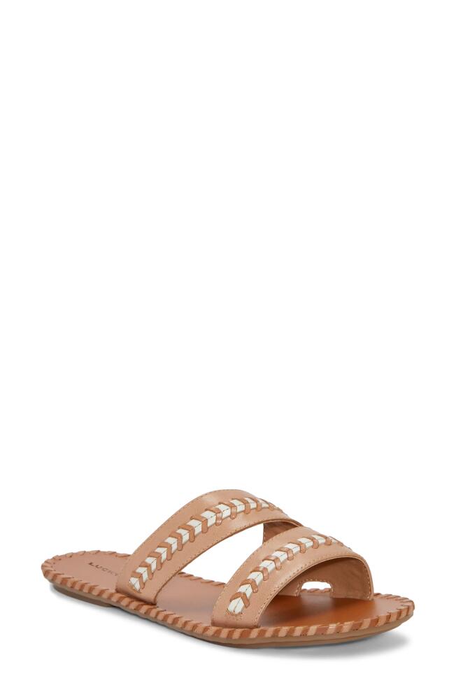 Lucky Brand Zanora Slide Sandal in Tan/Lamb Cbrspn Cover