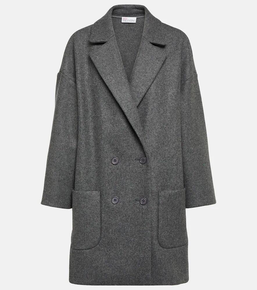 REDValentino Double-breasted wool-blend coat Cover