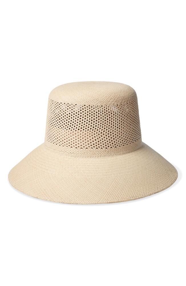 Brixton Lopez Straw Bucket Hat in Catalina Sand Cover