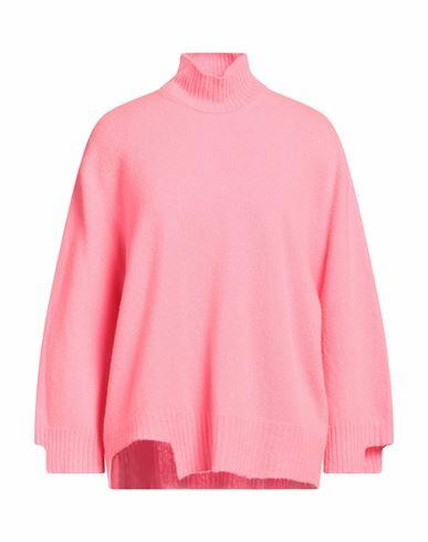 Solotre Woman Turtleneck Fuchsia Wool, Cashmere Cover