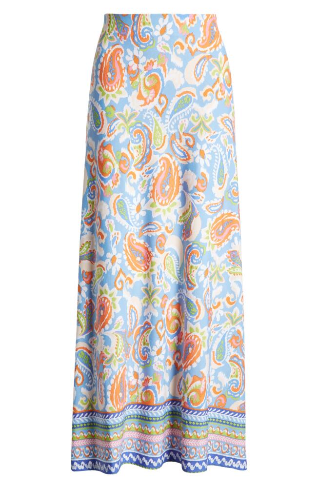 Vince Camuto Print Maxi Skirt in Canyon Blue Cover