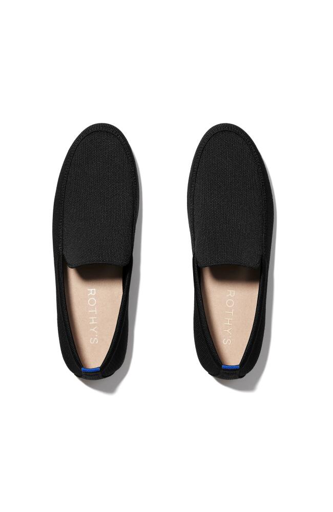 Rothy's The Ravello Loafer in Stone Black Cover