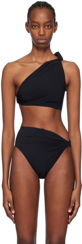 Rick Owens Black Twist Bikini Top Cover