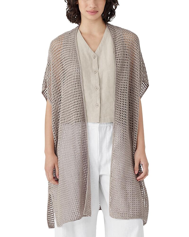 Eileen Fisher Linen Delave Long Cardigan Cover