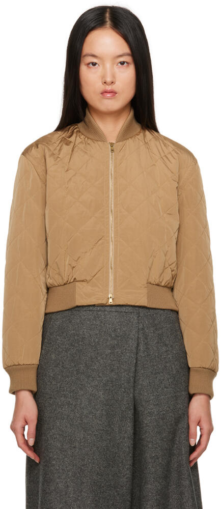 Max Mara Brown Fachiro Bomber Cover