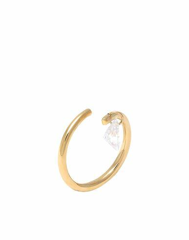 P D Paola Aqua Ring Woman Ring Gold 925/1000 Silver, 750/1000 gold plated, Zirconia Cover