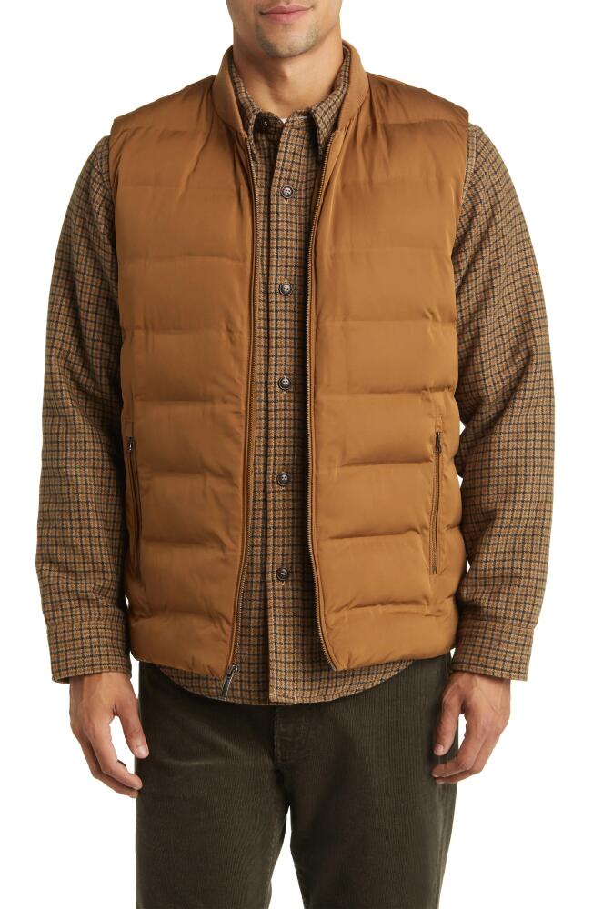 Johnston & Murphy Channel Quilt Vest in Camel Cover