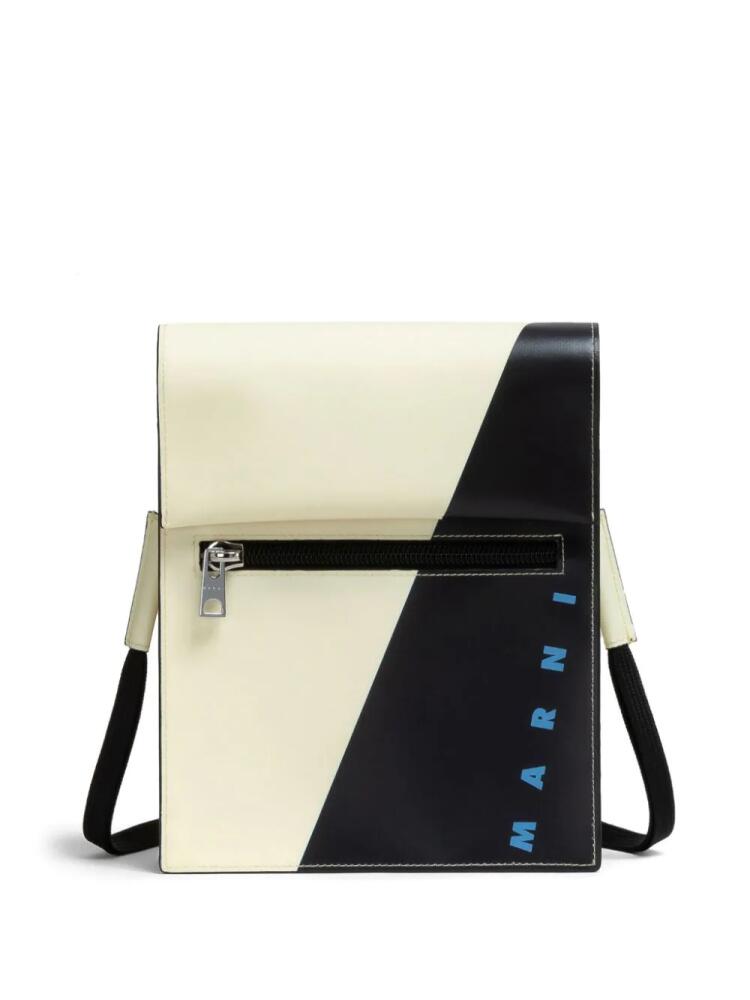 Marni logo-lettering shoulder bag - White Cover