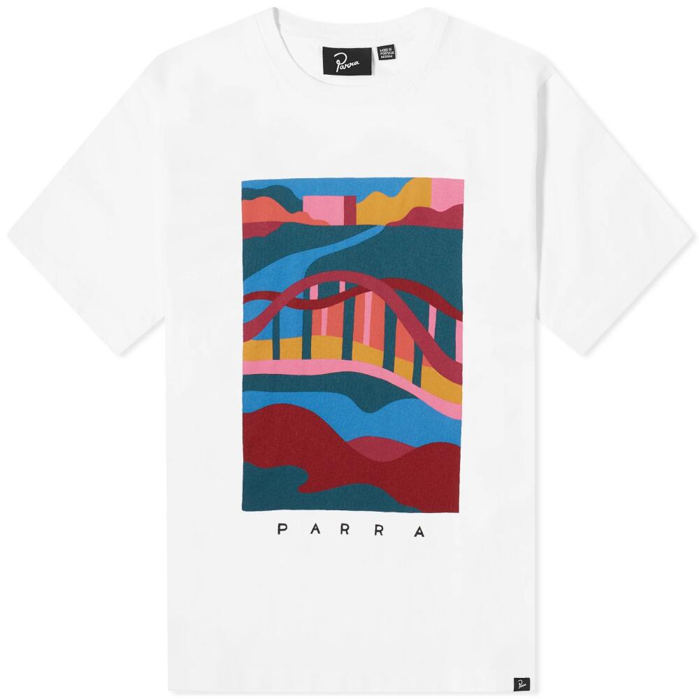 By Parra Men's Nijmegen Trip T-Shirt in White Cover