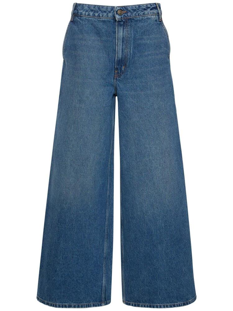 GAUCHERE Low Waist Cotton Denim Wide Leg Jeans Cover