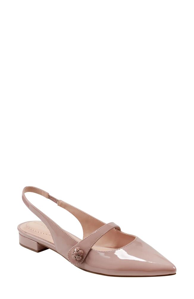 Bandolino Aubriana Slingback Mary Jane Pointed Toe Flat in Light Pink Cover