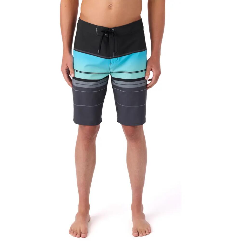 O'Neill Hyperfreak Heat Stripe Board Shorts in Graphite Cover