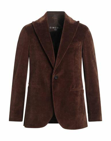 Circolo 1901 Man Blazer Brown Cotton, Polyester Cover