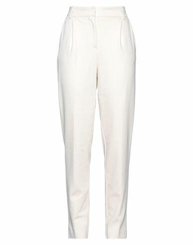 Sfizio Woman Pants Ivory Viscose, Polyamide, Elastane Cover