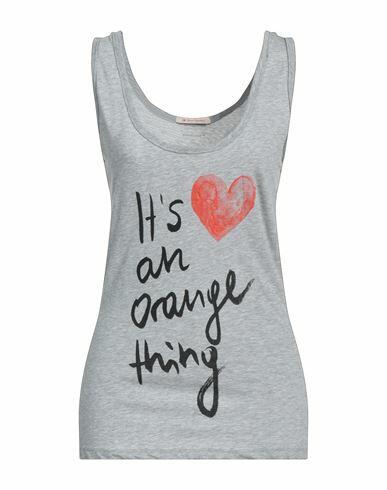 Boss Woman Tank top Grey Cotton Cover