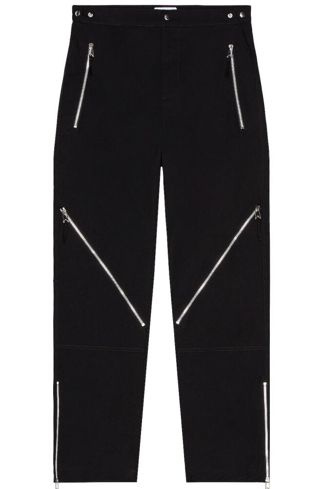 Bottega Veneta Light Cotton Canvas Trouser in Black Cover