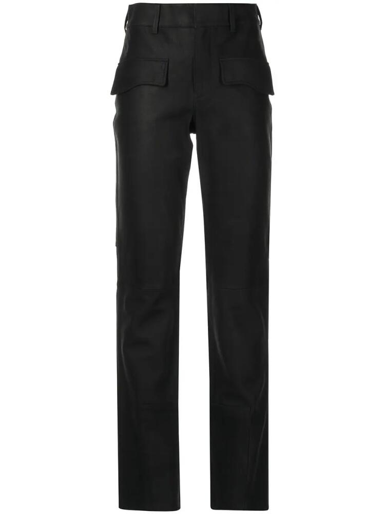 RTA Skye leather slim-fit trousers - Black Cover