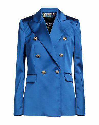 Just Cavalli Woman Blazer Bright blue Polyester Cover