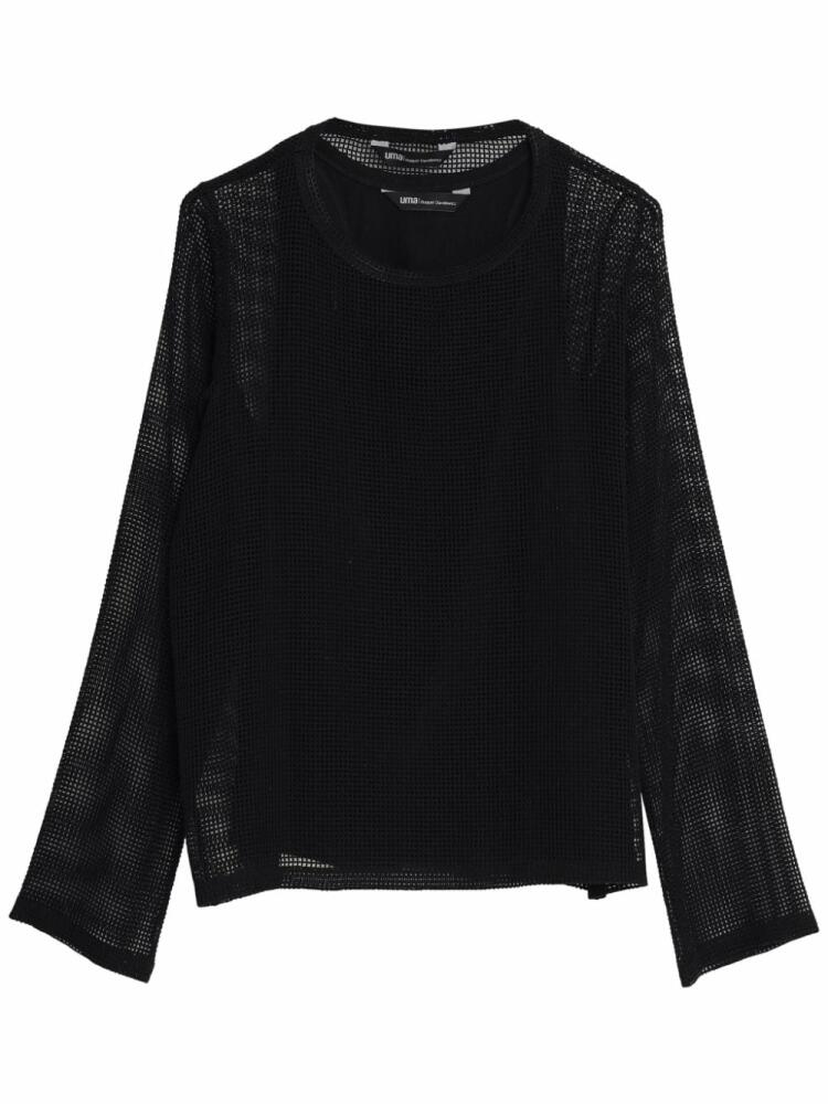 Uma | Raquel Davidowicz layered mesh T-shirt - Black Cover