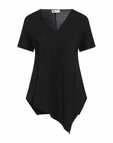 Diana Gallesi Woman T-shirt Black Polyester, Elastane Cover