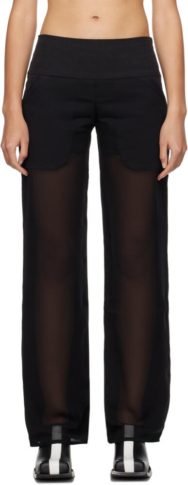 Paula Canovas Del Vas Black Arc Trousers Cover