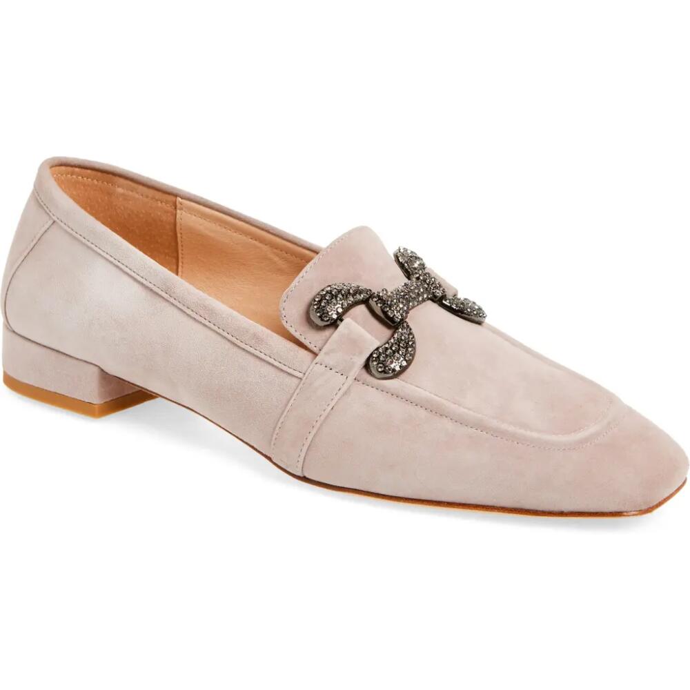 KOKO + PALENKI Sage Square Toe Loafer in Taupe Suede Cover