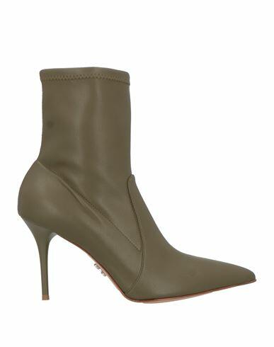 Sergio Levantesi Woman Ankle boots Military green Leather Cover