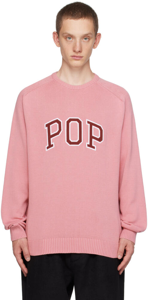 Pop Trading Company Pink Appliqué Sweater Cover