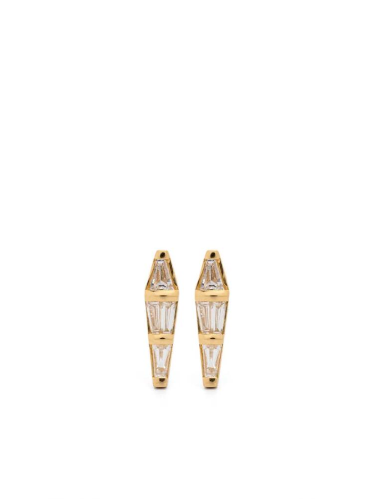 Nikos Koulis 18kt yellow gold Spectrum diamond earrings Cover