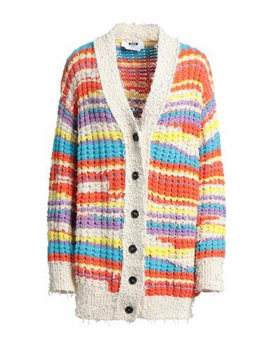 Msgm Woman Cardigan Ivory Cotton, Polyamide Cover