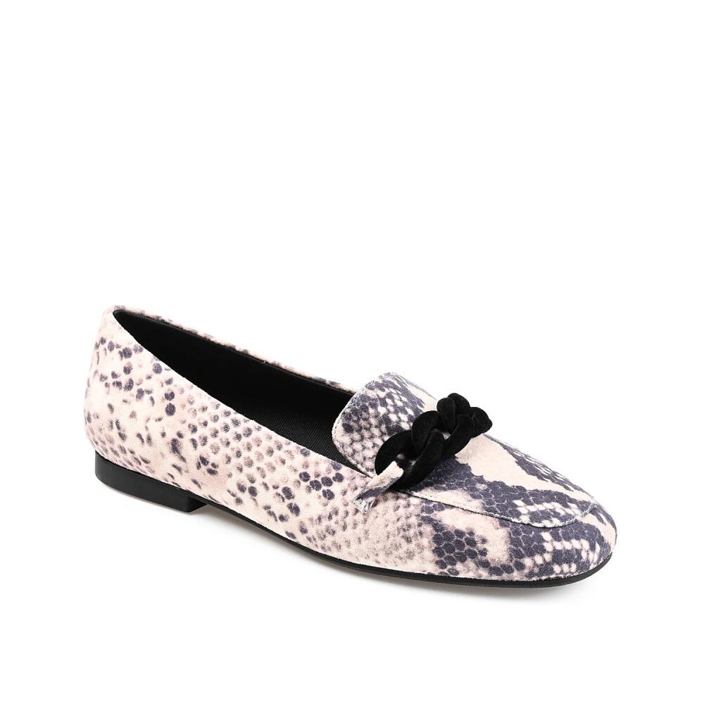 Journee Collection Wide Width Cordell Loafer | Women's | Beige/Black Snake Print Cover